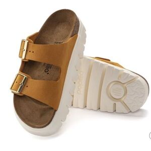 Birkenstock  Papillio Arizona Chunky Suede Leather sandal